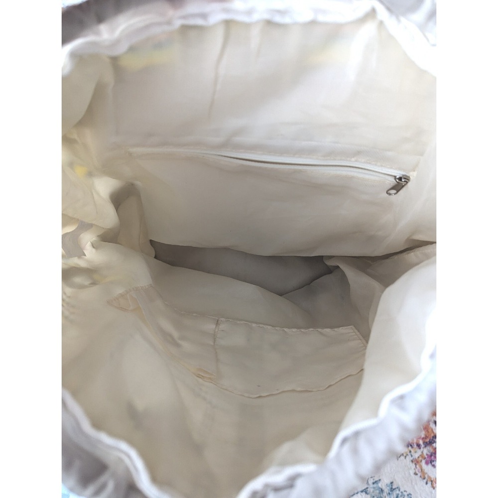 Unbranded Off White Multicolor Southwestern Style Backpack Bag - Picture 4 of 5
